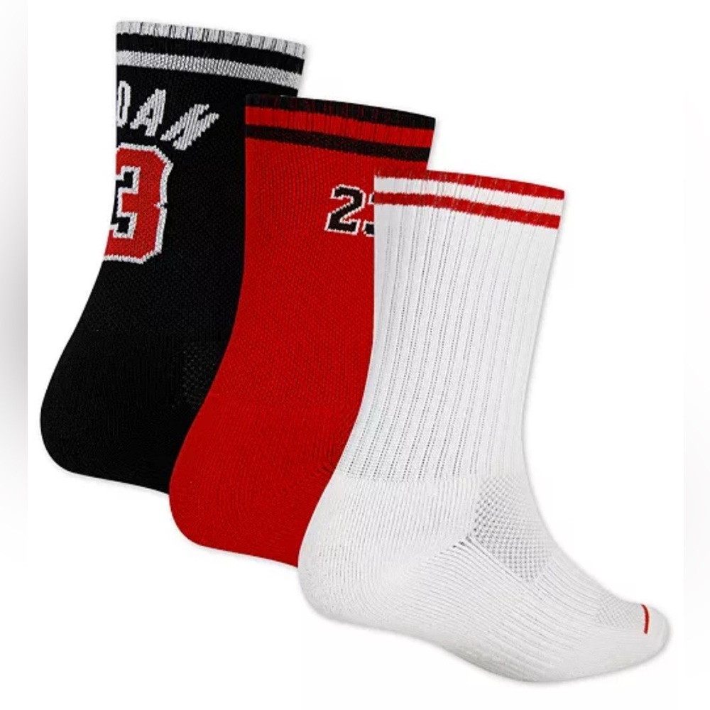 NWT Jordan 3-Pack Varsity Jersey Crew Socks